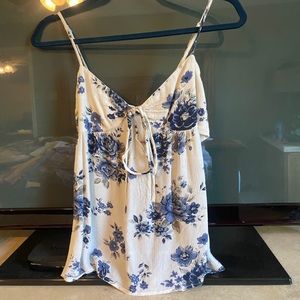 Floral flowy tank